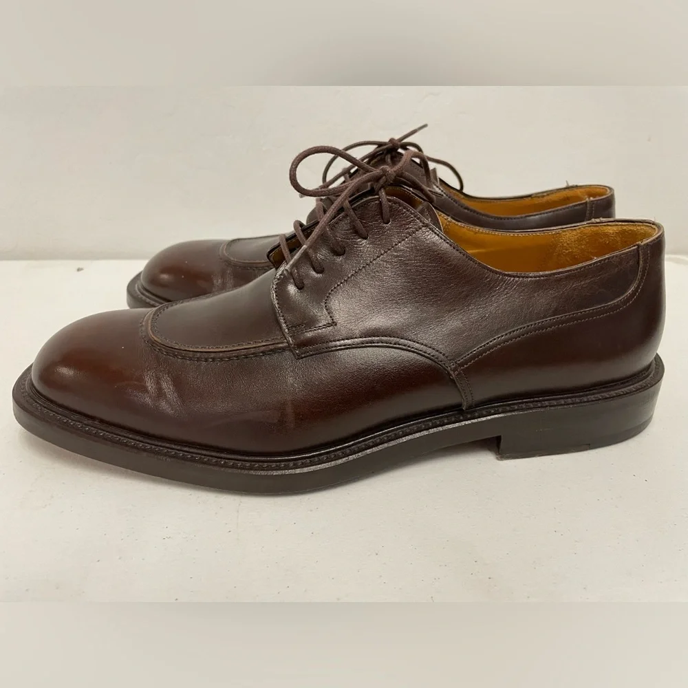 Neiman‎ Marcus Made in Spain Chunky Derby in Cordovan Brown Size 10 M